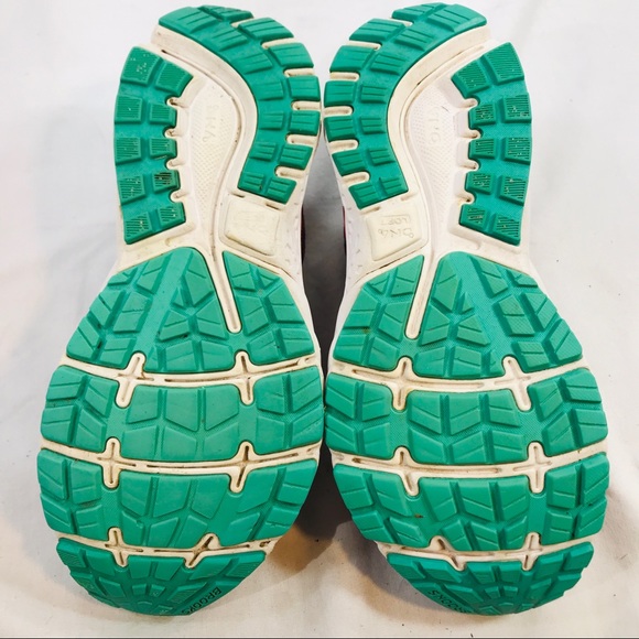 Brooks Ghost 11 Women’s Size 8.5 B Pink Black Aqua Athletic Running Shoes. - Picture 8 of 11